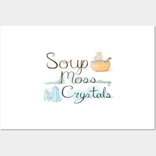 Soup Moss Crystals Goblincore Live Laugh Love Posters and Art